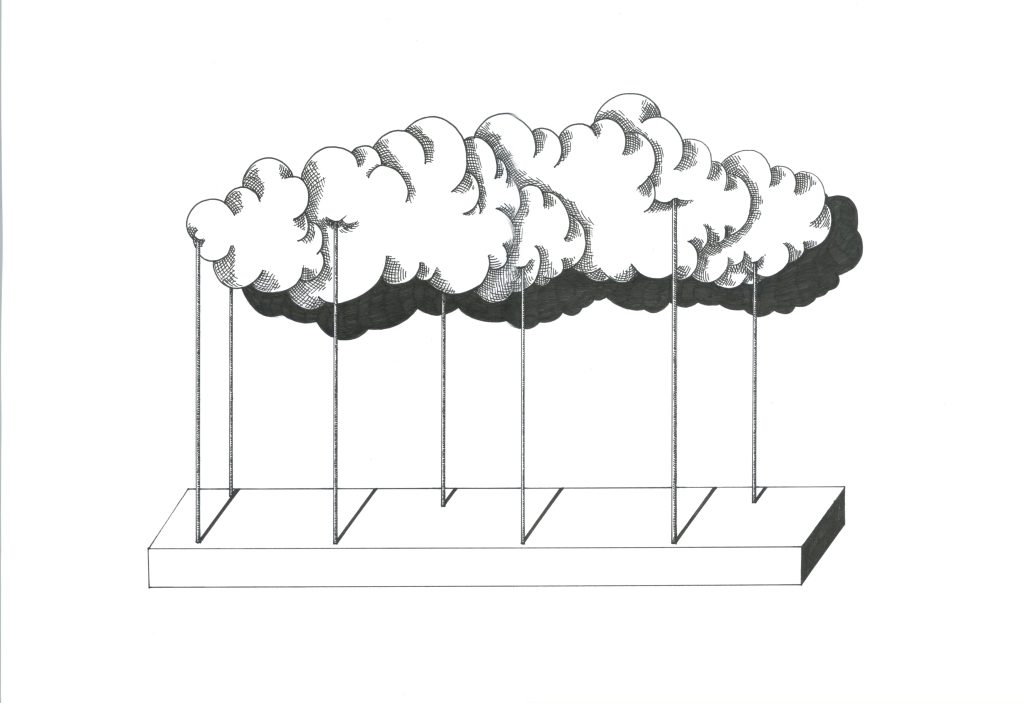 Marianna Maslova "The possibility of light", 2023, ink on paper
